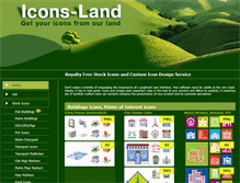 Tablet Screenshot of icons-land.com